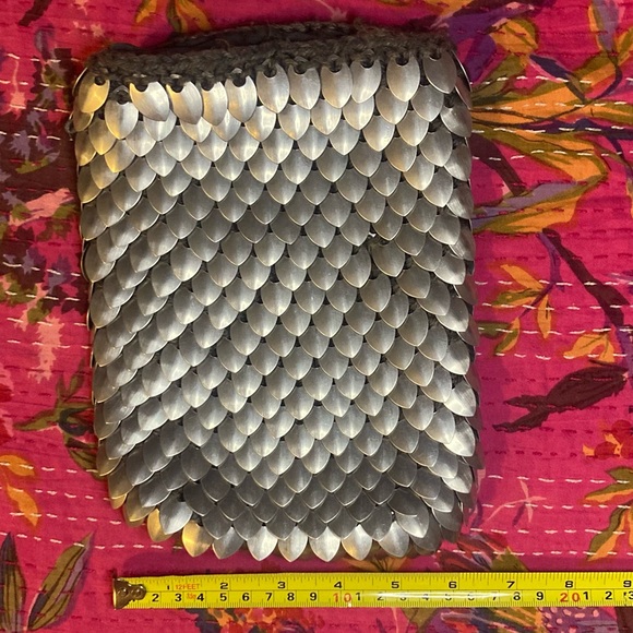 DRAGON SCALE KNITTED SCALEMAIL SCAILE MAILE RENFAIRE BELT BAG LARP RENAISSANCE - Picture 10 of 15
